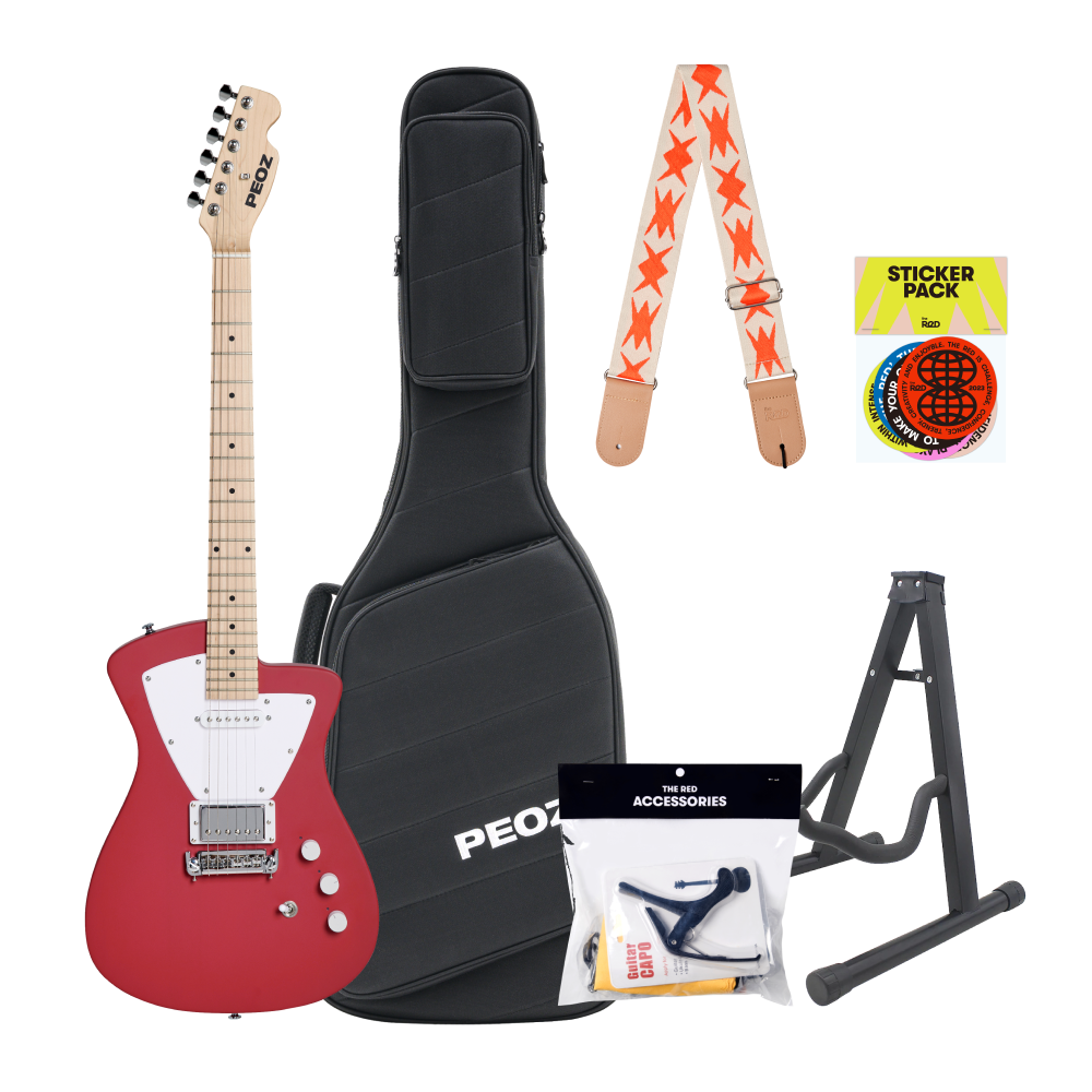 PEOZ 스마트기타 일렉기타 강의무료, Pop Red, TR1, 1개 398,990원