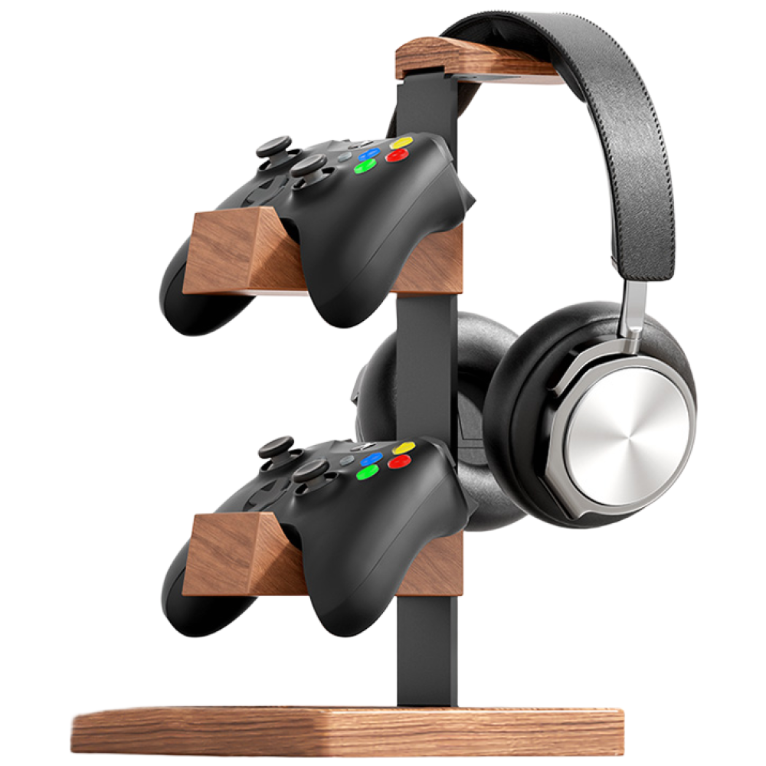MOKHAMSA 우드 헤드셋 컨트롤러거치대 트레이겸용, 1개, 우드, 단일상품 28,600원