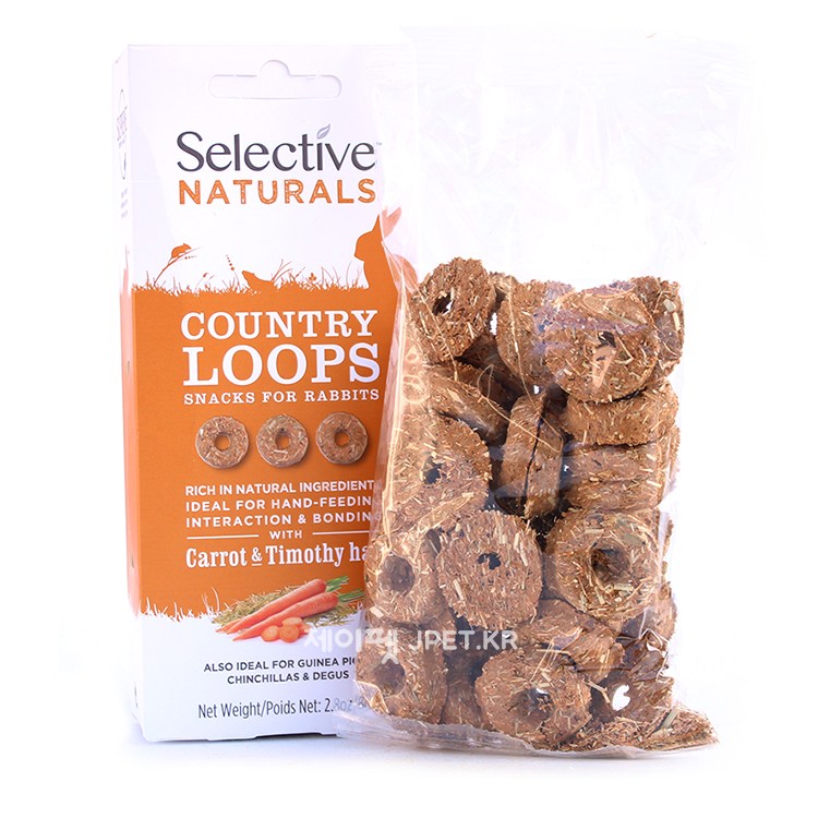 제이펫 슈프림펫 셀렉티브 컨츄리 룹스 - 티모시&당근 , 토끼 기니피그 친칠라 햄스터 간식 8,750원