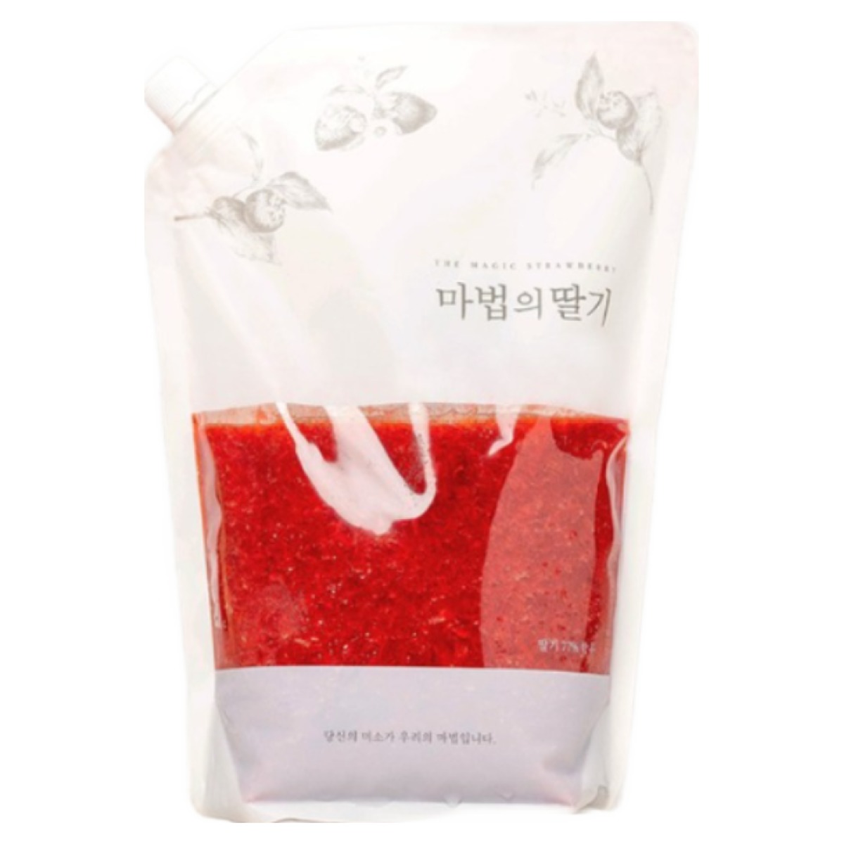 마법의딸기 수제 딸기청 카페용 대용량 딸기라떼 과일청, 1개, 2개입, 2.5kg 71,800원