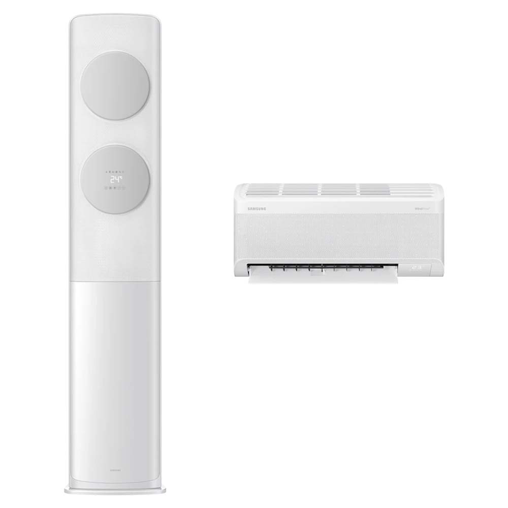 삼성전자 62.6㎡(19평) + 18.7㎡(5.7평) BESPOKE AI 무풍 클래식 홈멀티형 에어컨 AF70F19D11GRZ + 리모컨 세트 방문설치 1,969,000원