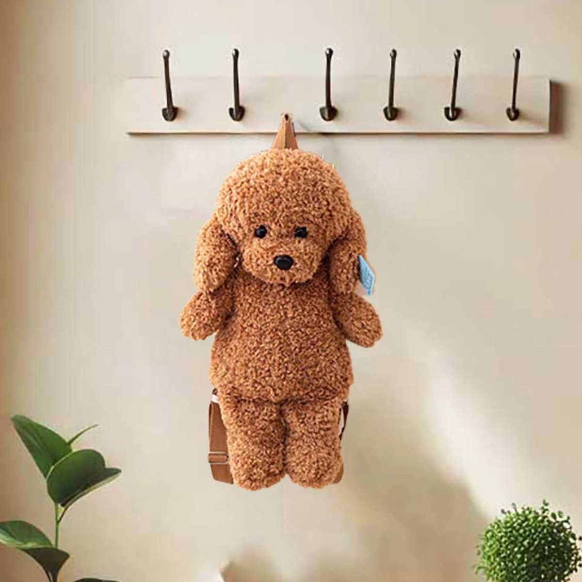 근이몰 귀여운 푸들 인형 백팩 강아지 캐릭터 봉제 인형 가방 배낭 19,900원