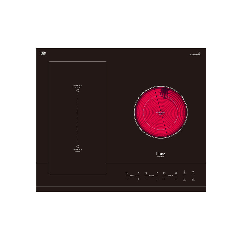 리안츠 전기레인지 3구 하이브리드 인덕션 하이라이트 빌트인 매립형 전기레인지 전기렌지 전기쿡탑 프리스탠딩 전국설치가능 380,000원