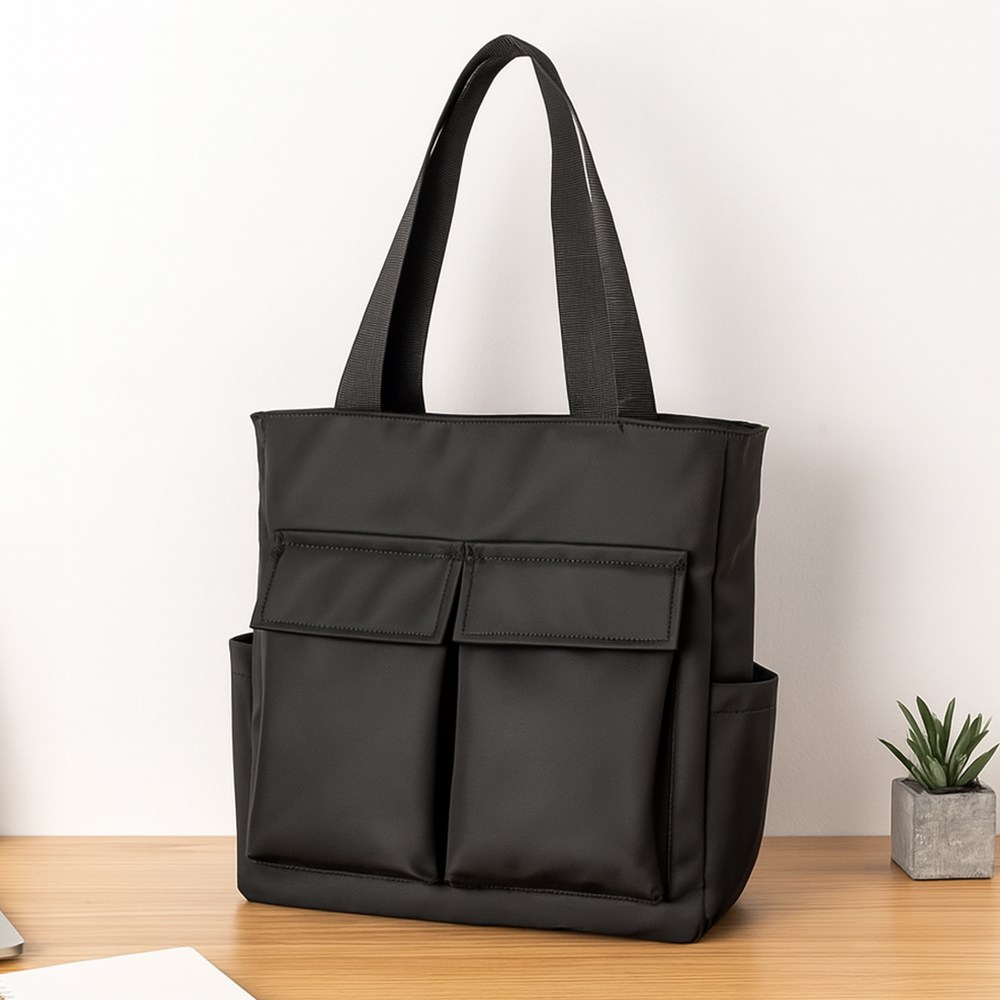 주니지니네 대용량 포켓 토트백 학생용 캐주얼 숄더백 다용도 노트북 수납가방 29,000원