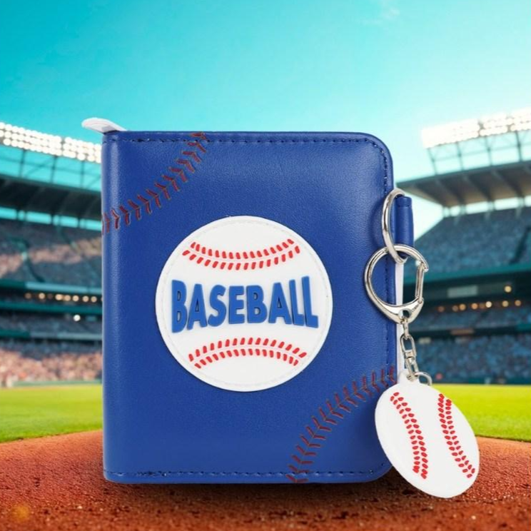 남아용 베이스볼 캐릭터 키링 지갑 동전 교통카드 파우치 2단 반지갑 14,800원