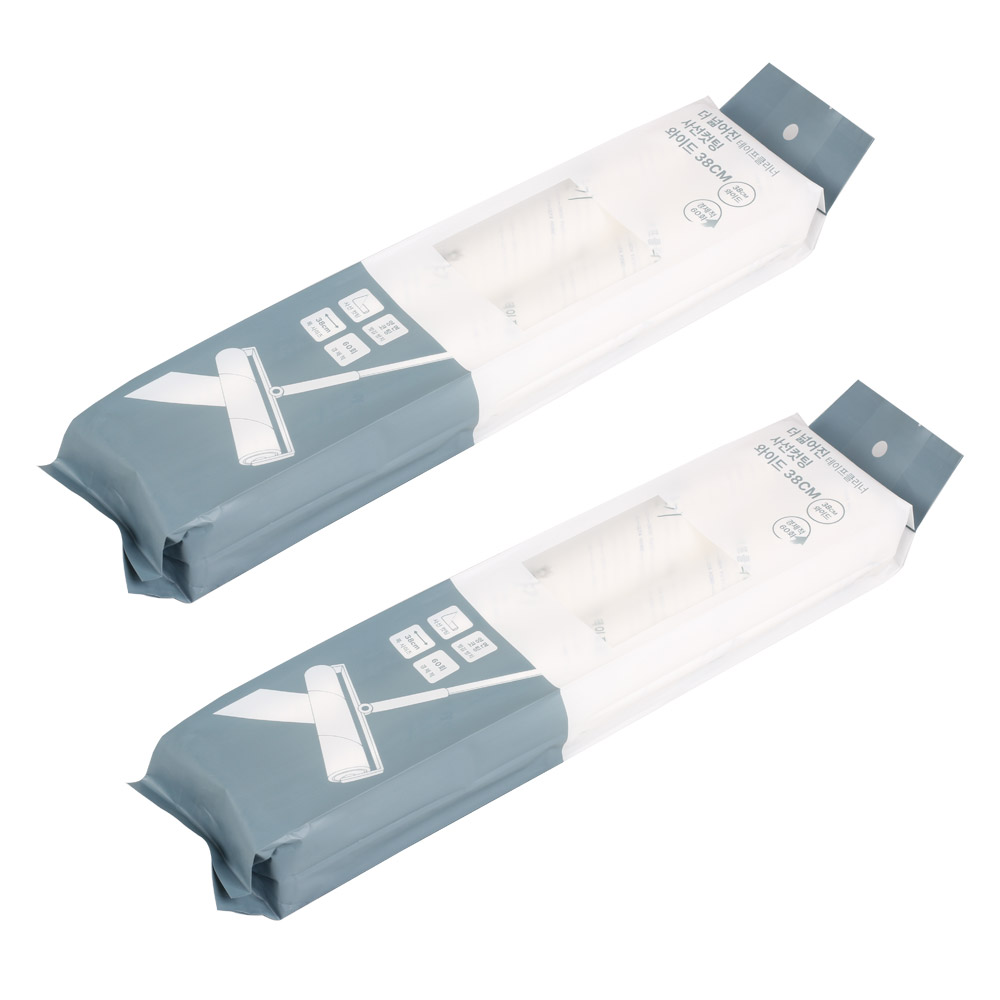 사선컷팅 테이프 클리너 38cm 광폭 대형 돌돌이 리필2p, 2개, 현재가 14,900원