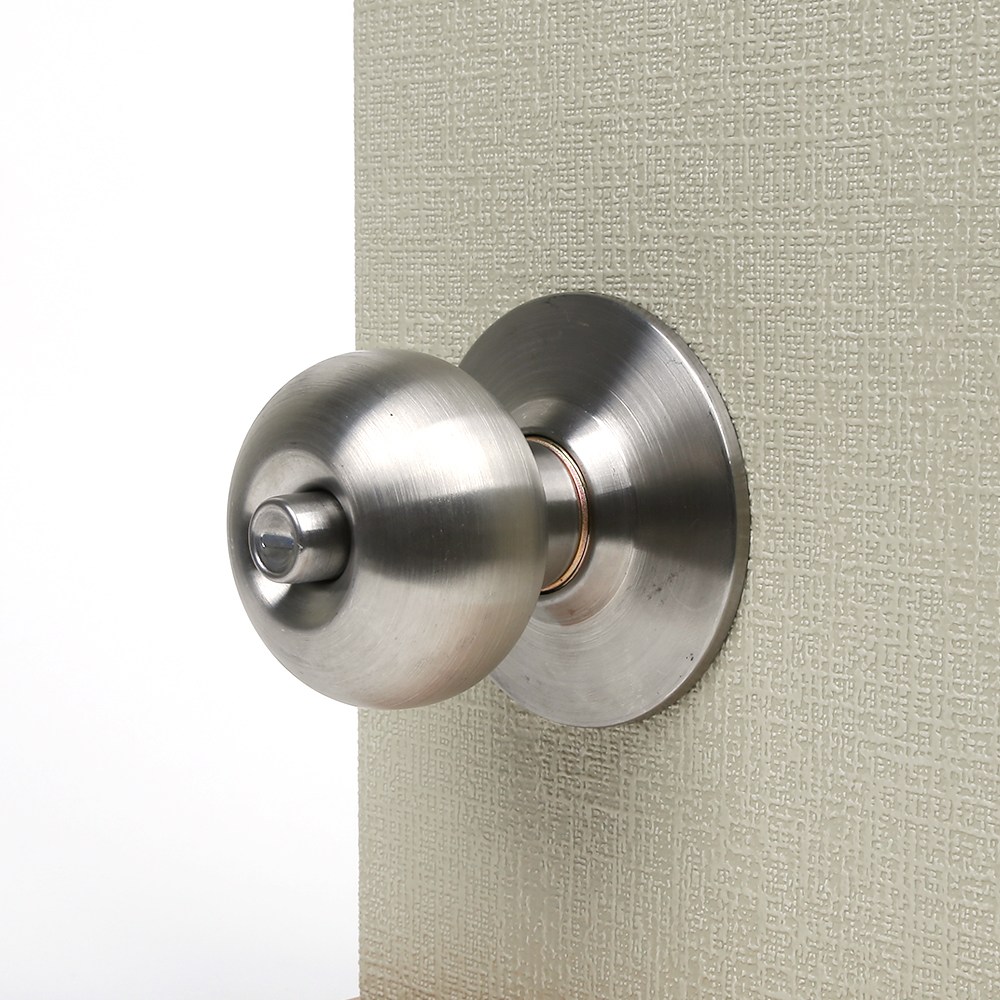 (락이록이) 8300G 원통형 방문 욕실문 사무실 손잡이 동전형 (무키), 실버, 1개 6,800원