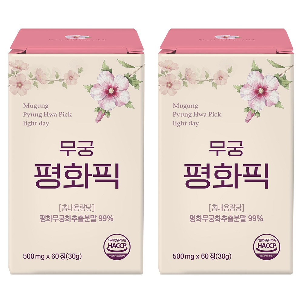 무궁 평화픽, 2개, 60정 35,700원