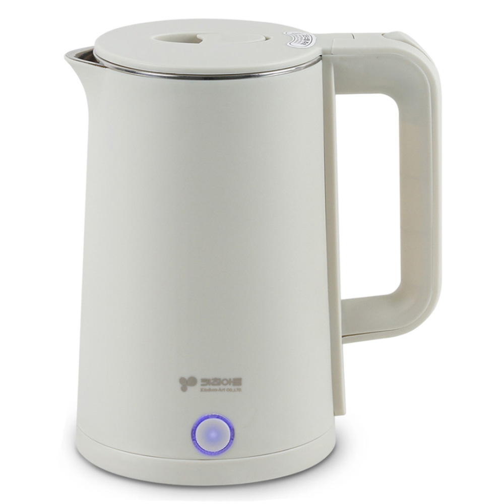 키친아트 허브 SUS304 스텐 이중단열 대용량 원터치 무선 전기주전자 17,800원