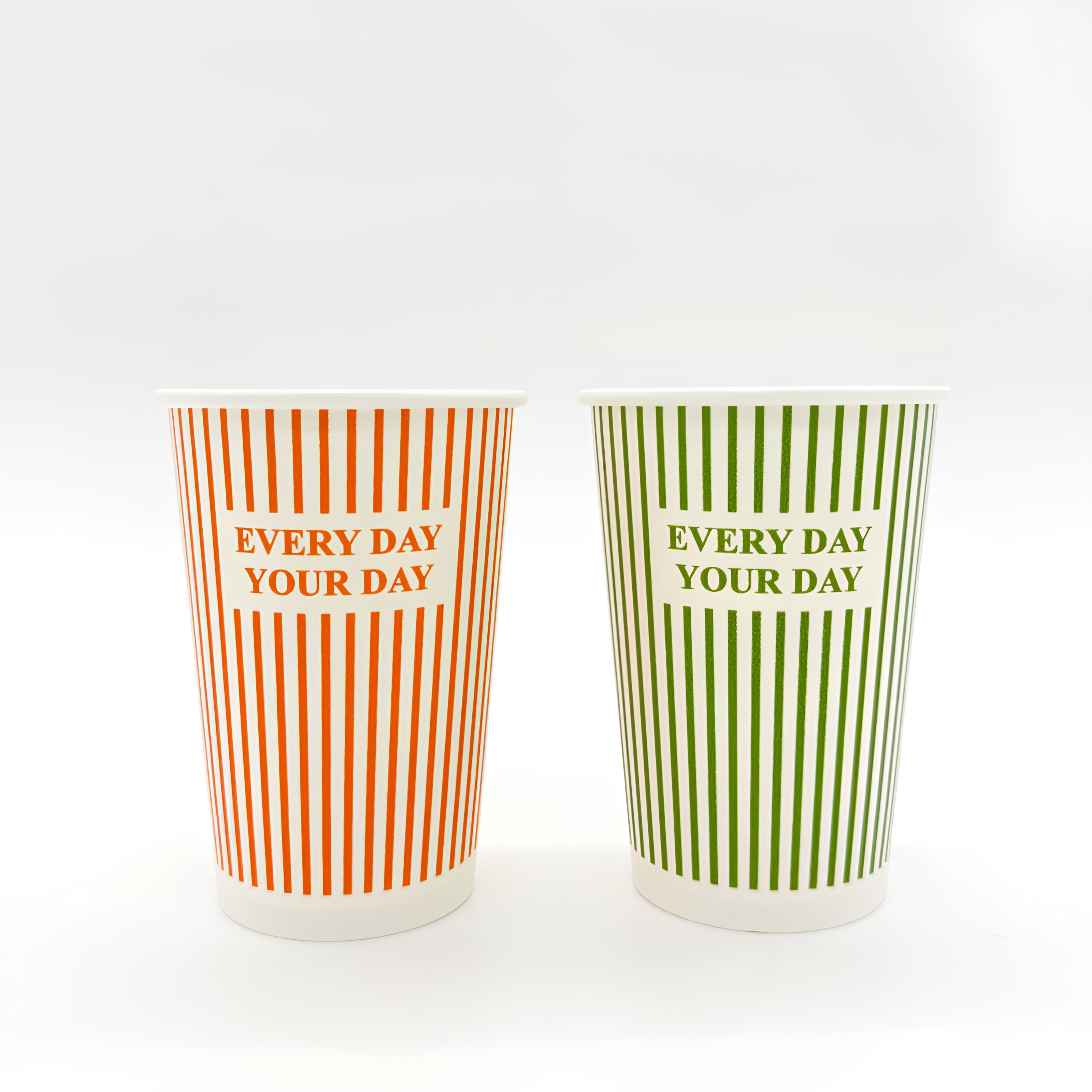 더하리 무형광천연펄프 13온스 384ml 스트라이프 종이컵, 1개, 100개입 15,300원