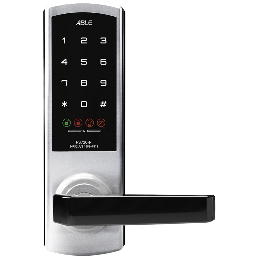 에버넷 디지털도어락 미니주키 손잡이 레버형 번호키 무타공 자가설치 에이블 RS720-N, 고객직접설치, RS720-N 54,000원