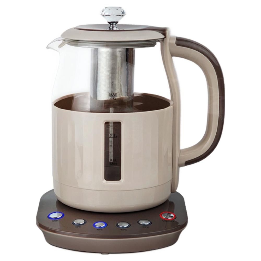 에버튼하우스 다이아몬드 분유 보온 티포트 1.5리터 차망 4단계 온도조절 유리 무선 전기주전자, EHGF-K41A 25,820원