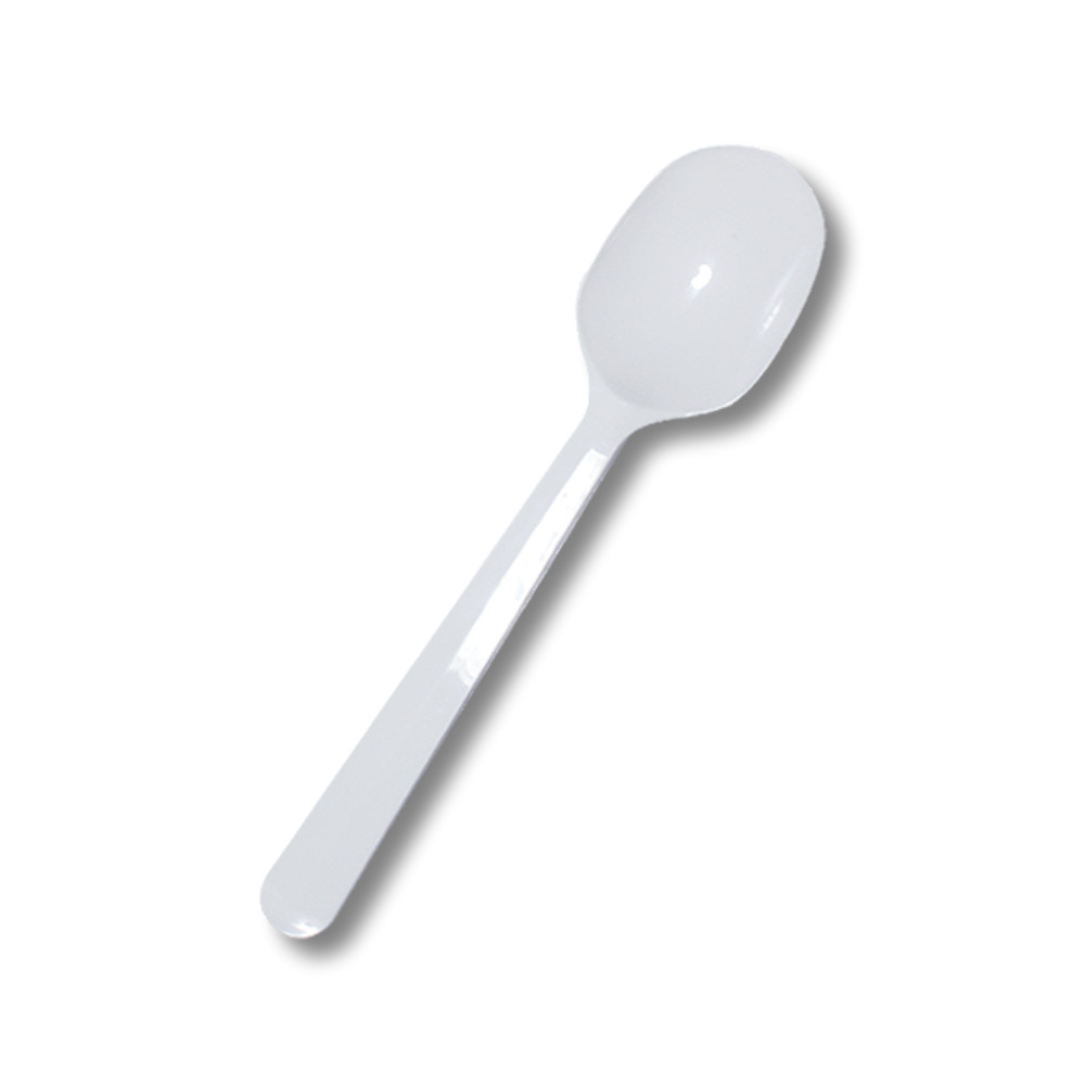 코디마트 일회용 플라스틱 숟가락 빙수스푼 14.5cm 흰색 벌크포장 100개 7,420원