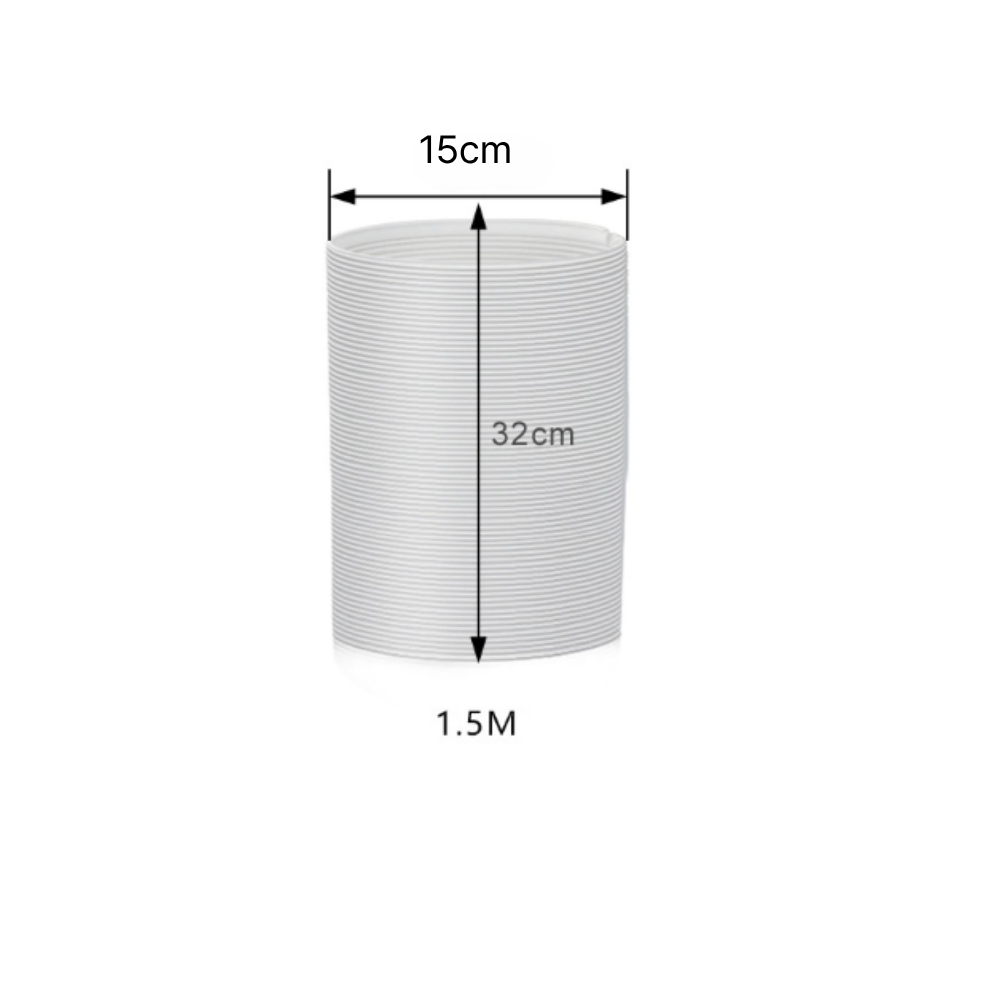 이동식 에어컨 배기호스 자바라 배기관 연결커넥터 연장배열관, 1개, 내경15cm 길이 1.5m 12,000원