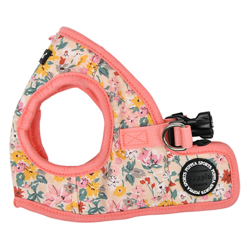퍼피아 강아지 소형 플로랄 조끼형 하네스, 인디안핑크, 1개 8,900원