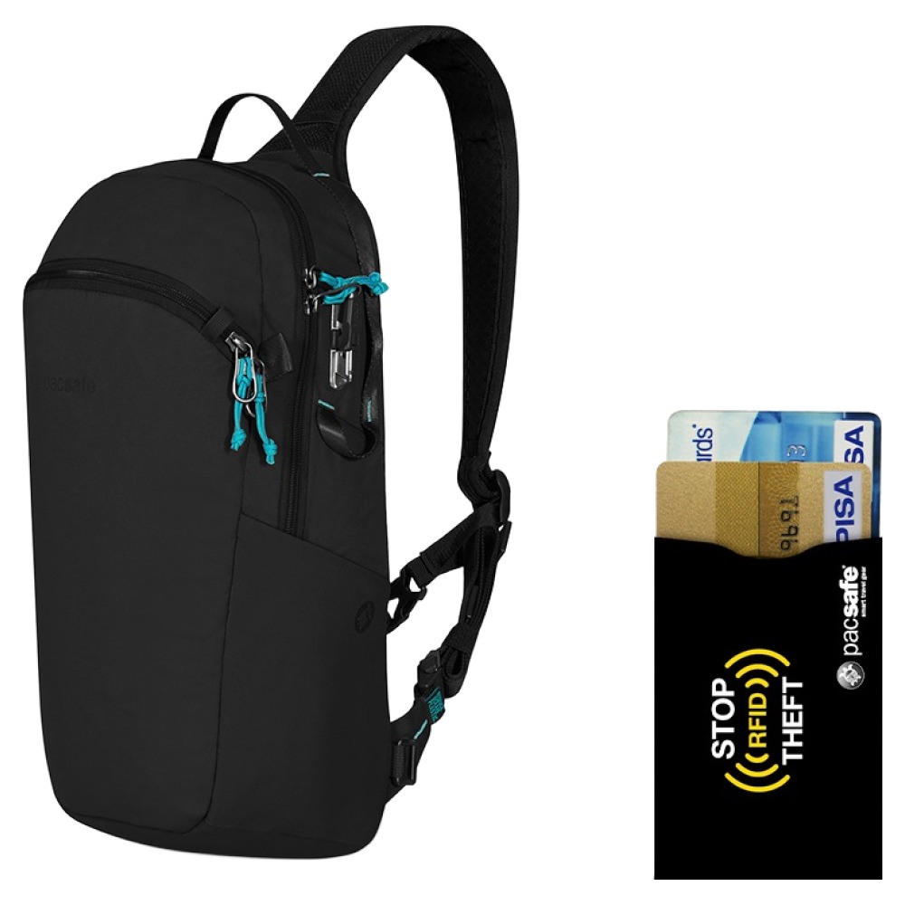 팩세이프 12L 슬링 도난방지 백팩 + RFID차단 카드슬리브 세트 202,000원