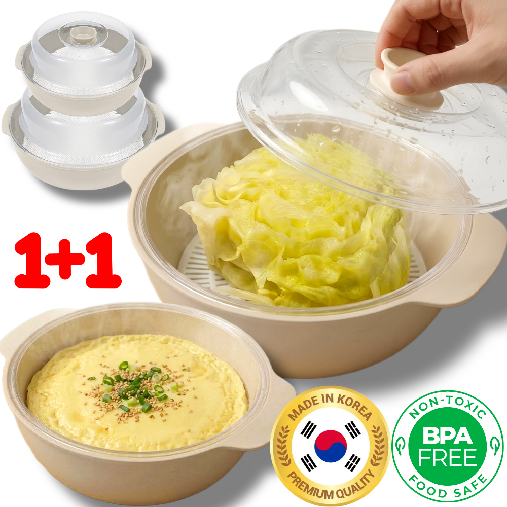 엔고드 국산 만능 대형+소형 세트 전자레인지 찜기 야채 양배추 라면, 아이보리, 2개 19,800원