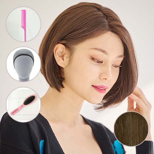 가발매니아 비비안 보브 29cm 수제통가발, 마론브라운, 1개 143,900원