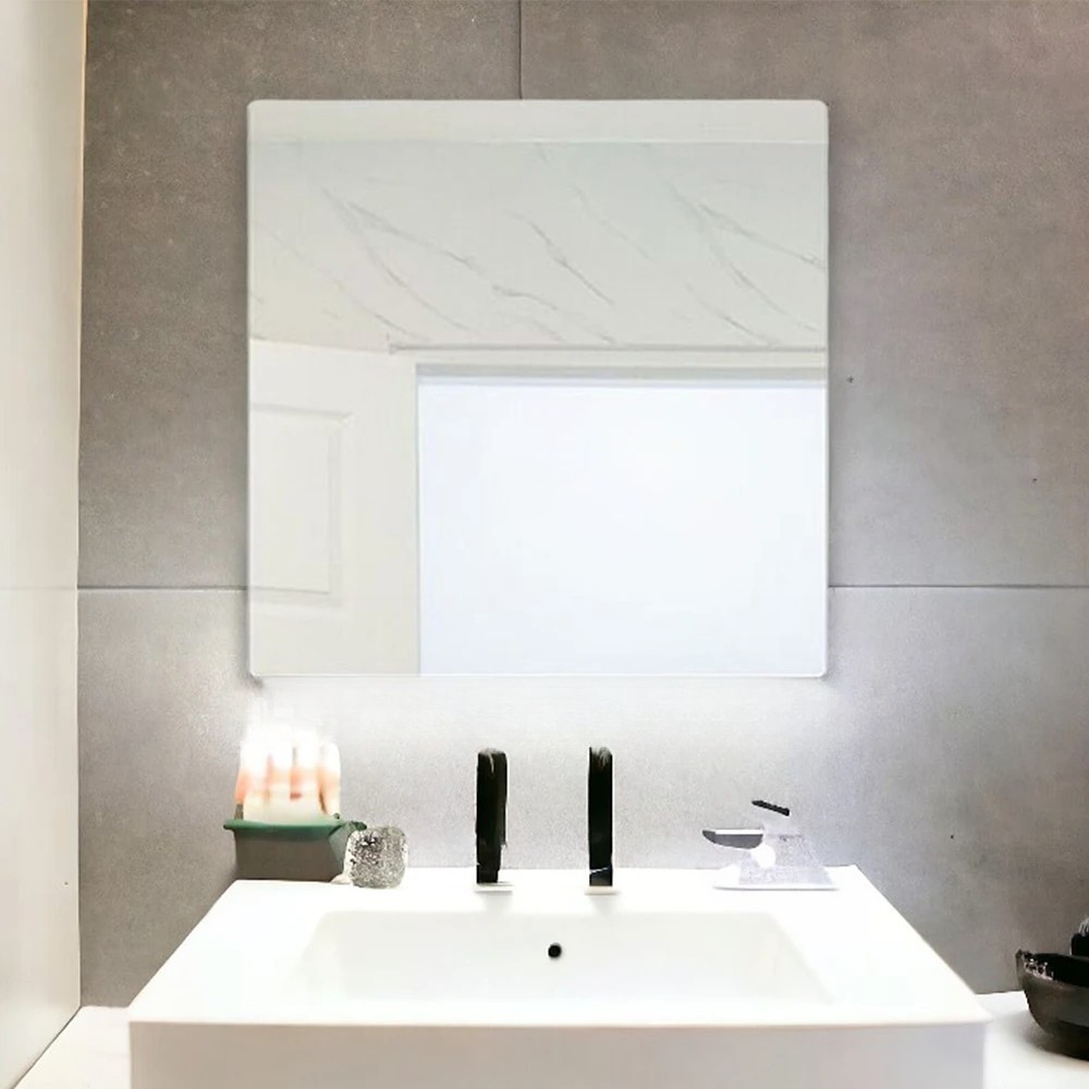 생활톡 무타공 접착식 붙이는 아크릴 거울 1p 9,700원