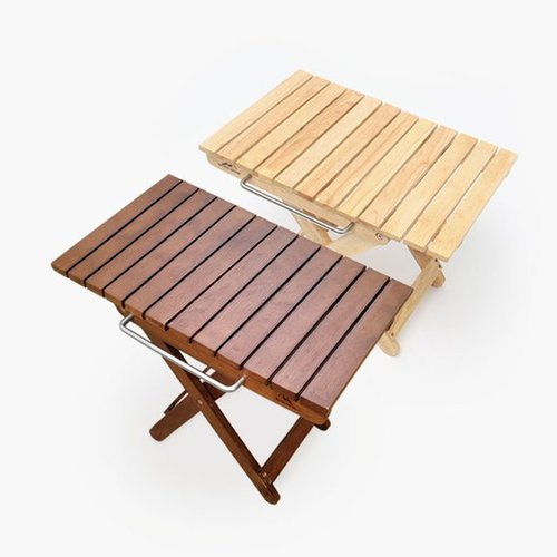 문고리닷컴 문캠핑 고무나무 원목 플라이 테이블 2color, 네츄럴 32,260원