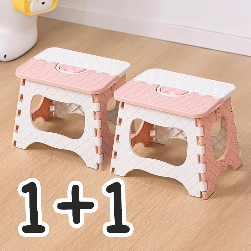 피앤제이스토어 휴대용 접이식 간이 의자 1+1, 2개, 핑크 (소형) 16,900원