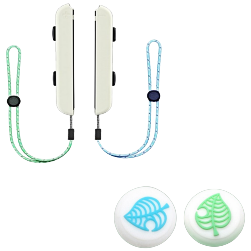 닌텐도 스위치 OLED 조이콘 동물의숲 컬러 손목 스트랩 & 스틱커버세트 9,400원