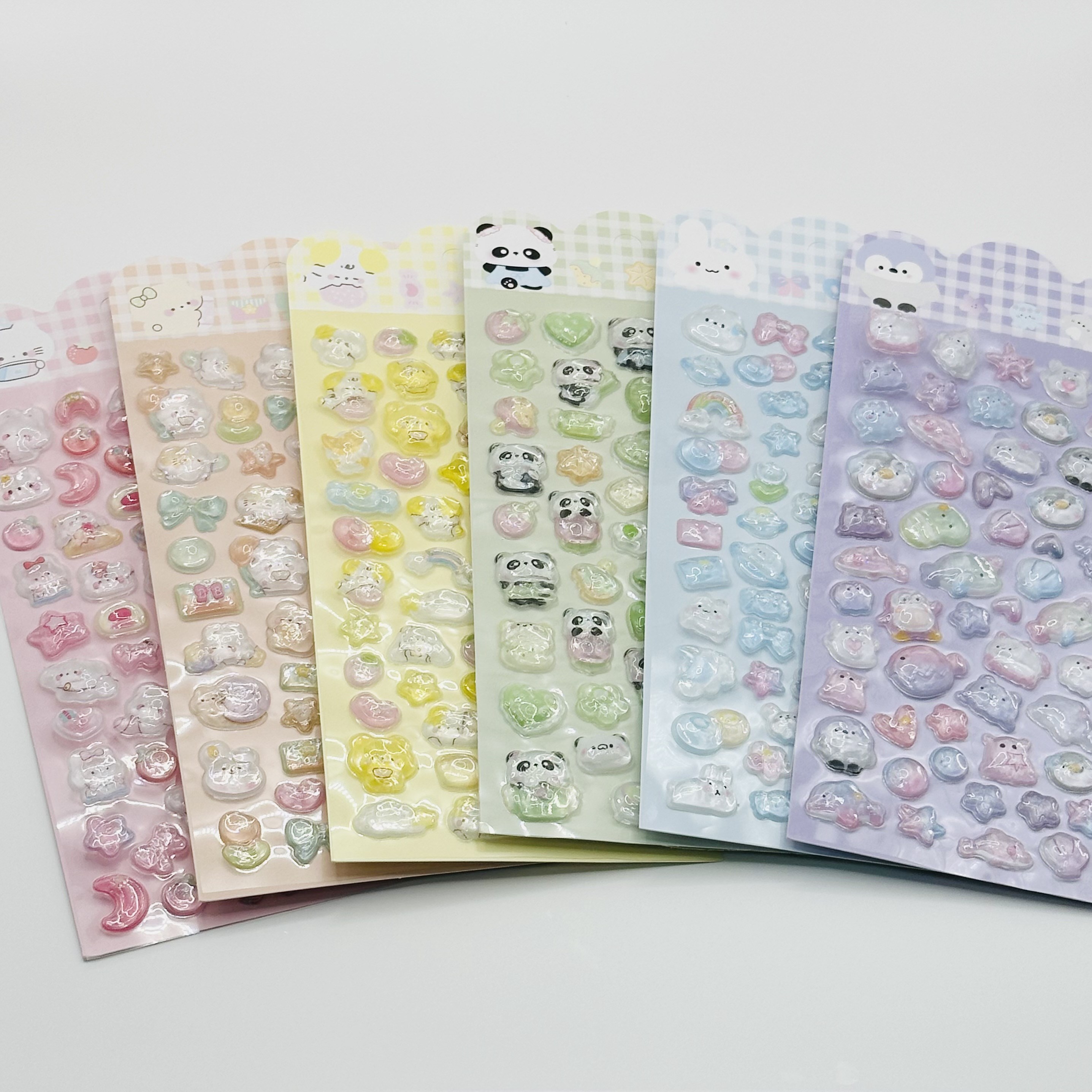 아윤 고퀄리티 유리알 광택 3D 입체 다꾸 폰꾸 스티커 12,900원