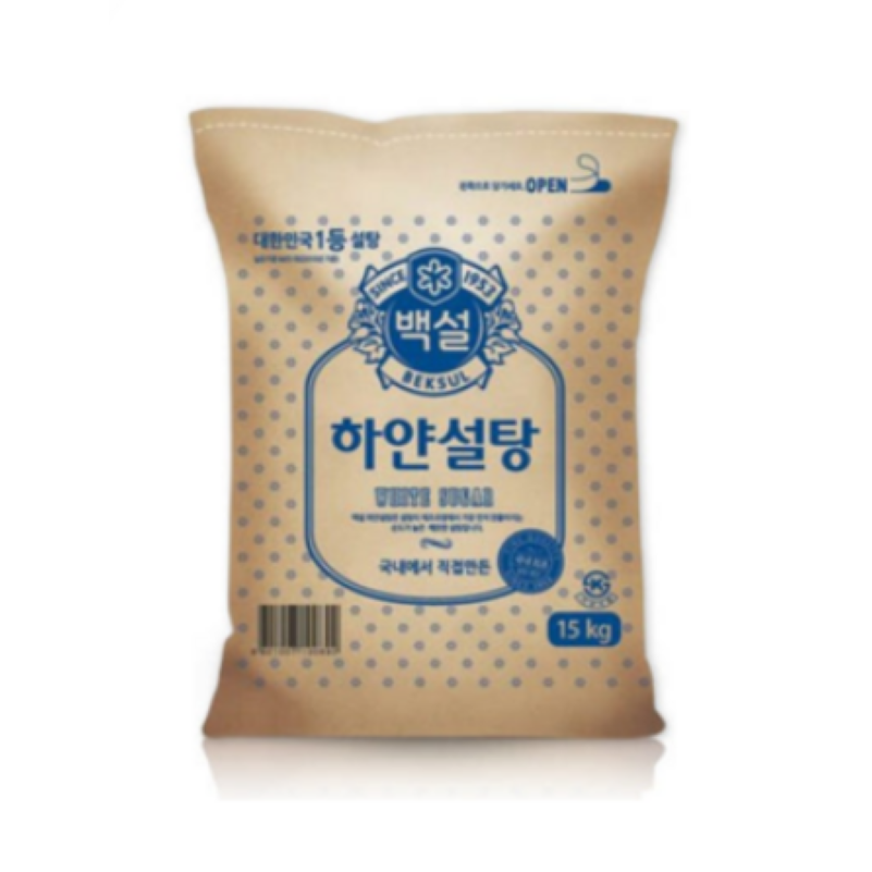 CJ제일제당 백설 하얀설탕 15kg 12,090원