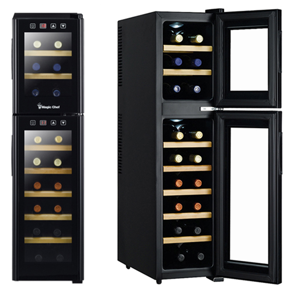 매직쉐프 와인냉장고 18병 상하분리 온도조절, 블랙, MEW-18DB 329,000원