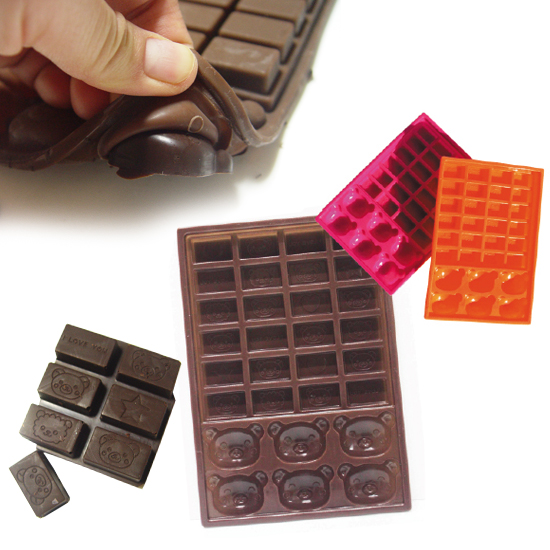 파미레 실리콘 초콜릿 몰드 30홀, 오렌지, 1개 5,900원