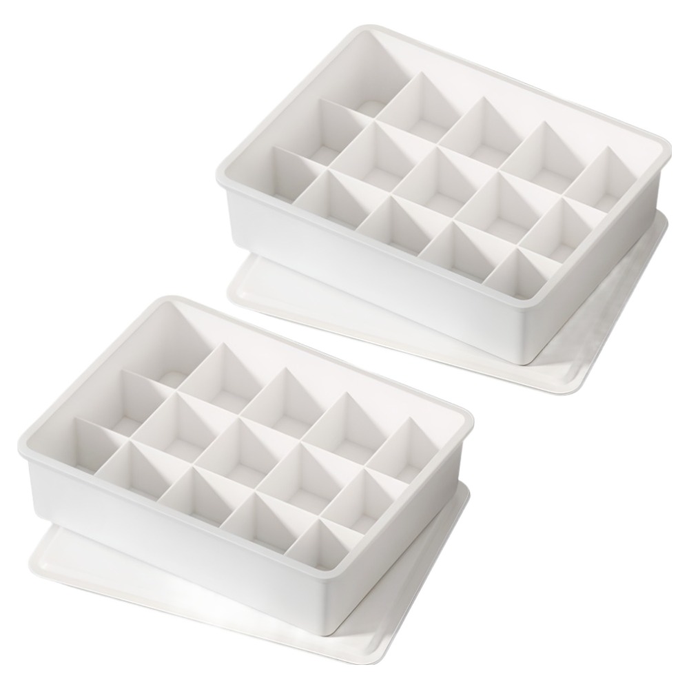 모엔데이 뚜껑있는 플라스틱 양말 정리함 15칸, 2개, 화이트 9,990원