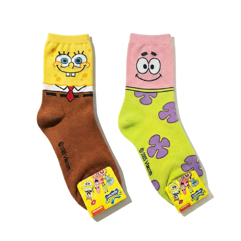 국내 생산 정품 스폰지밥 캐릭터 여성 양말 세트 6,900원