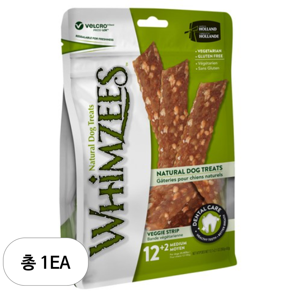 웰니스윔지스 밸류백 베지스트립 덴탈껌 M 36,990원