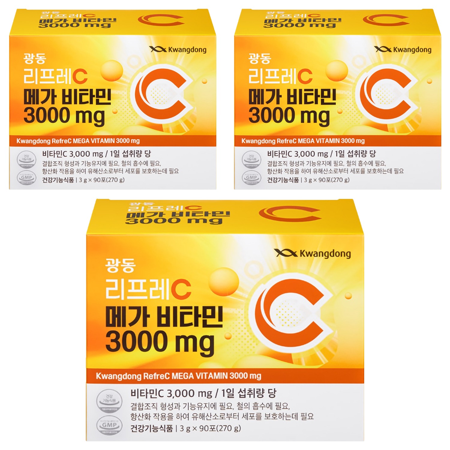 광동제약 리프레C 메가비타민 3000, 270g, 3개 37,900원