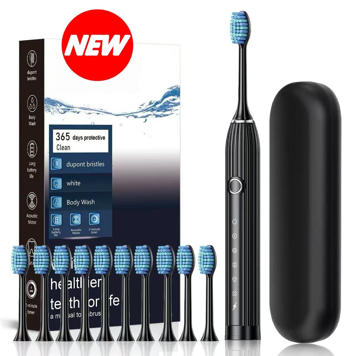 [캬오유] 음파 전동 칫솔 헤드 8개+케이스 세트 충전 리필 19,900원