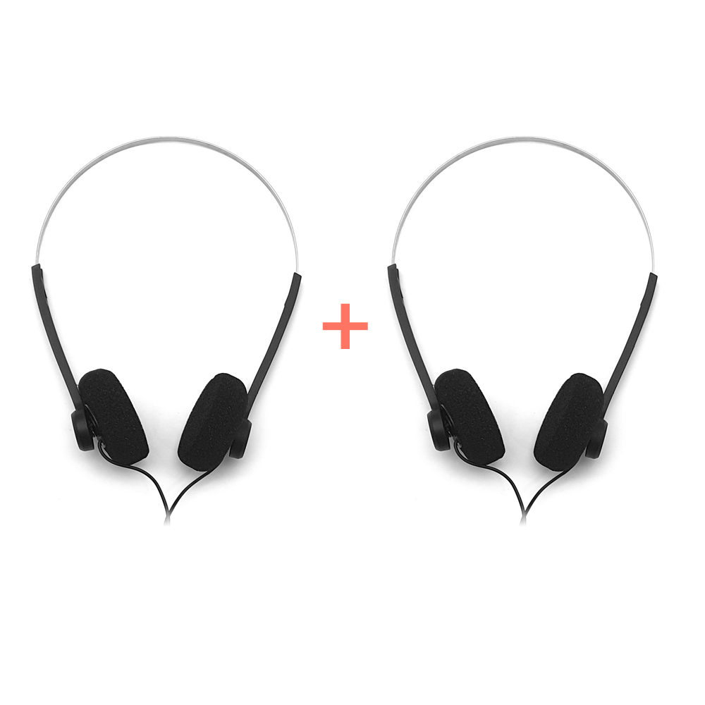 디보이스 BH-05 1.8m 케이블 베이직 헤드폰 번들 2개 1세트 학습 강의 음악청취, BH-05, 블랙 11,000원