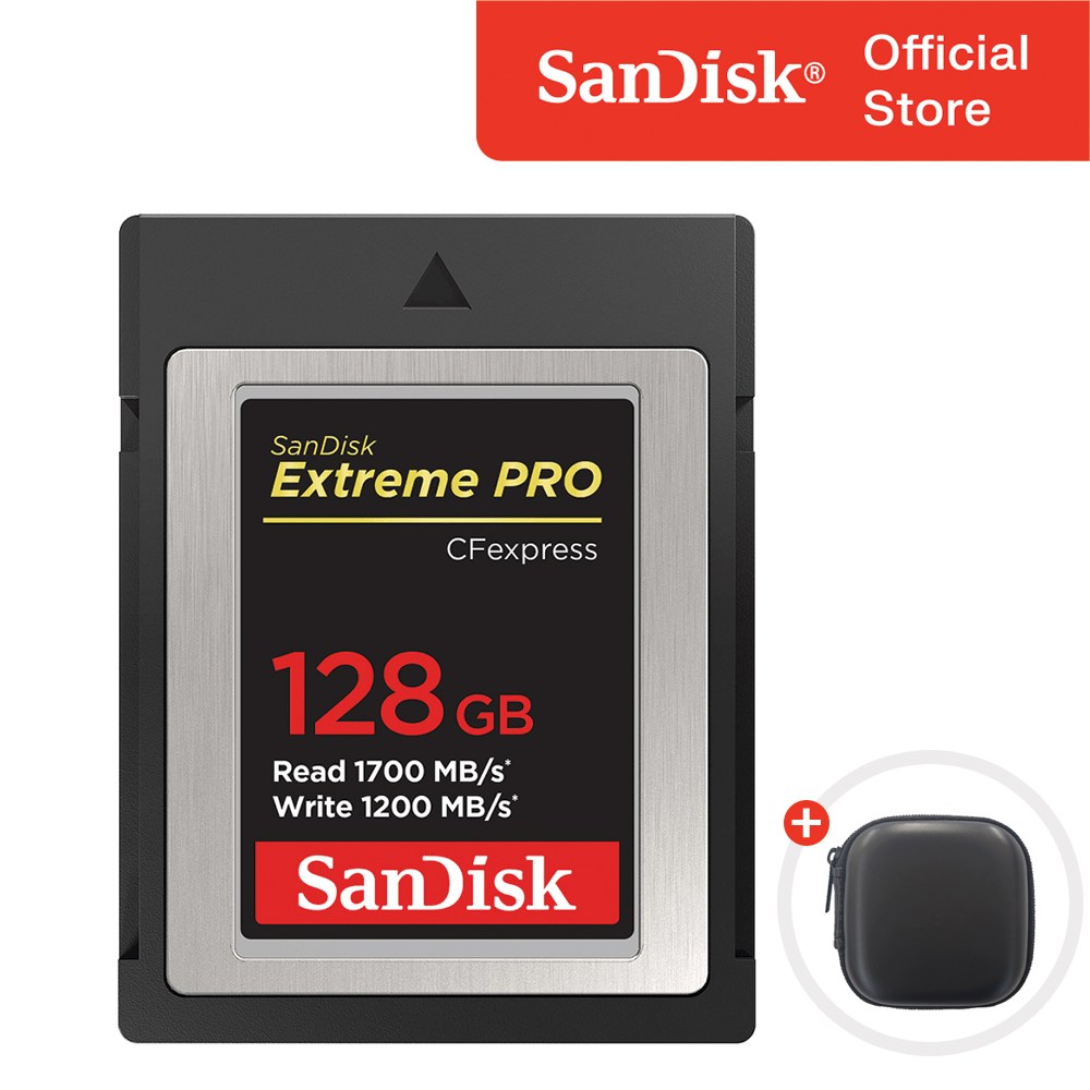 샌디스크 CFexpress Extreme PRO B타입 XQD 메모리카드 + 케이스 패키지 250,000원