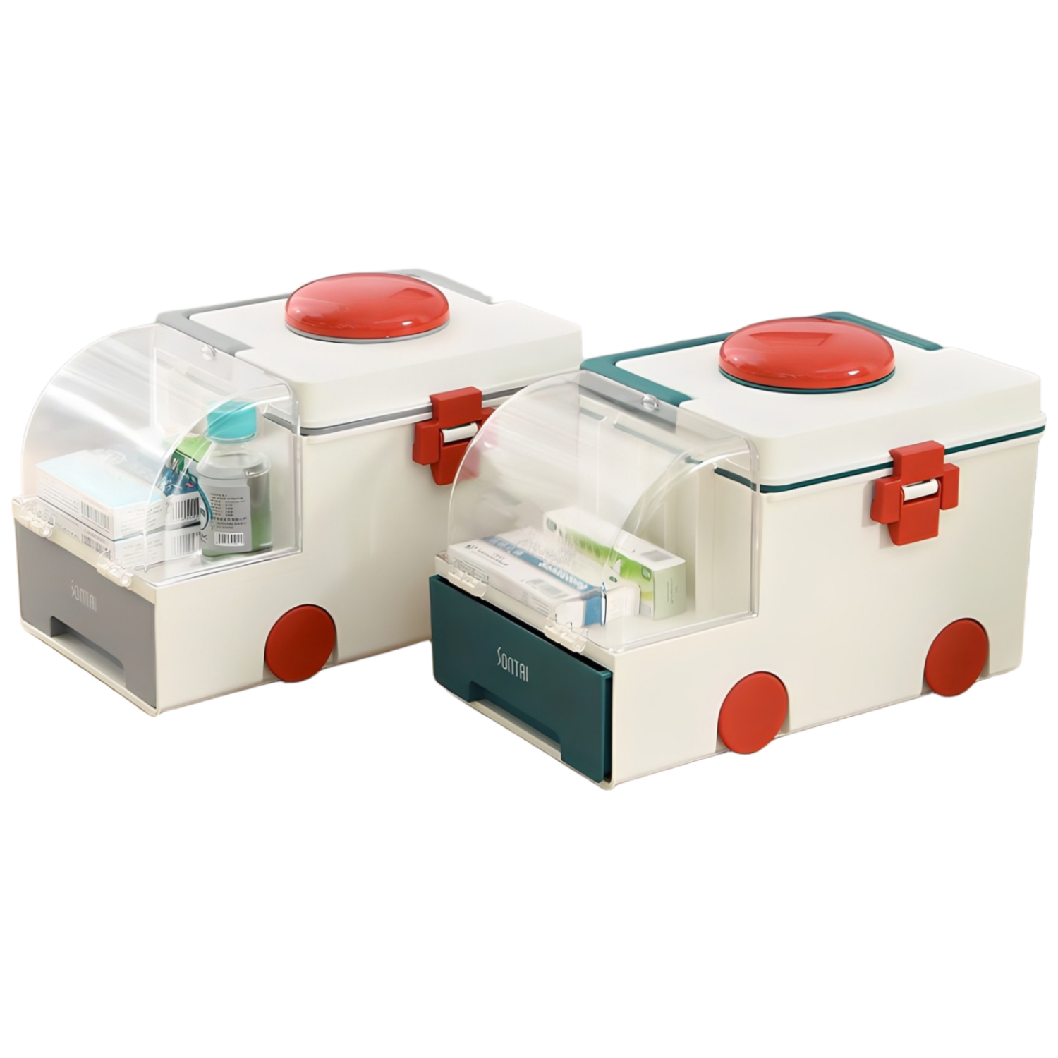 구디푸디 2단 구급차 구급상자 구급함 약보관함, 1개 13,500원