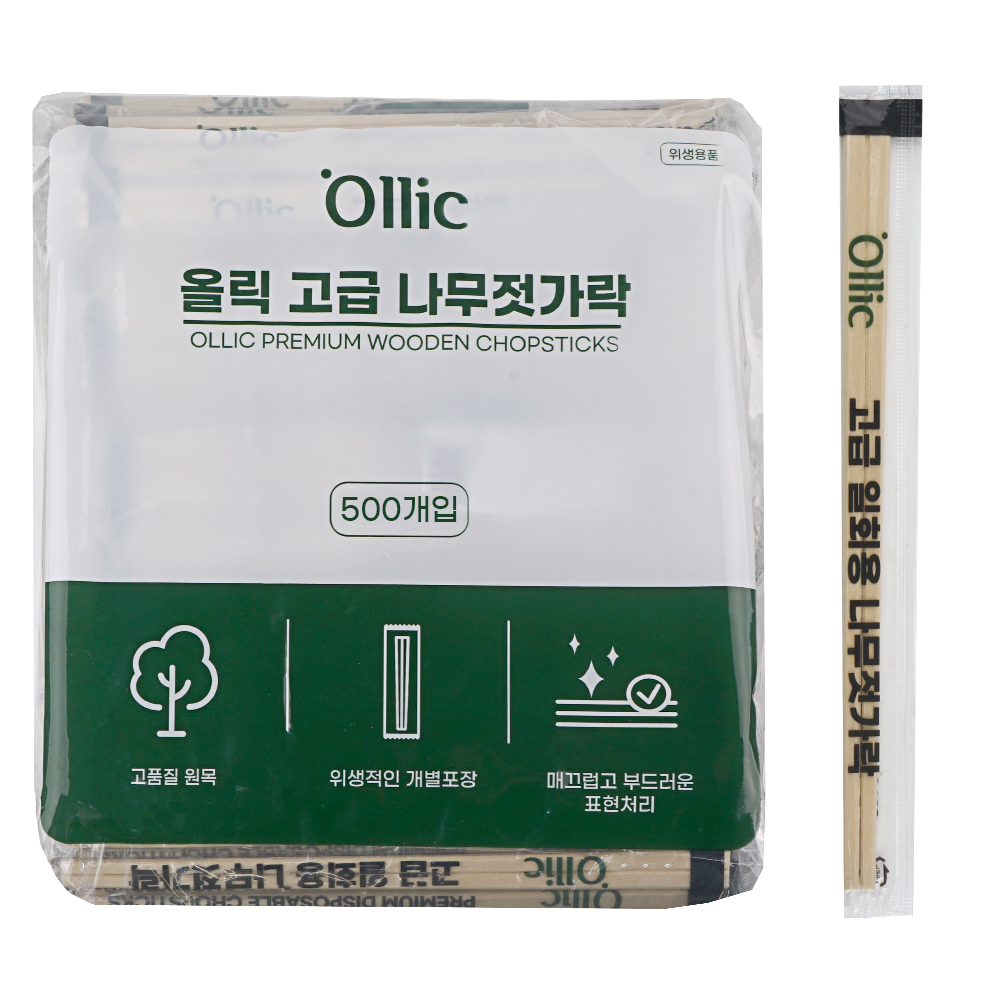 올릭 고급 일회용 나무젓가락 7,980원