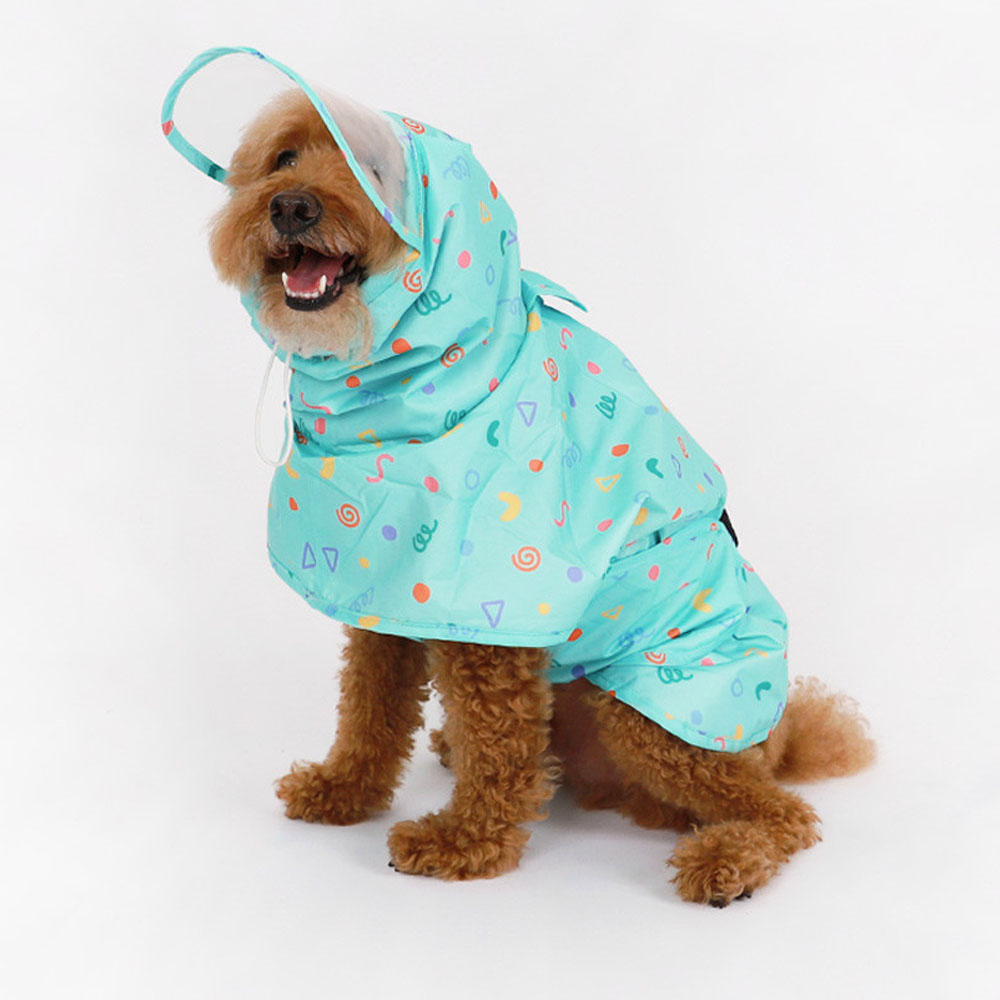 유앤펫 강아지 드로잉팝 판초 우비 중형견 대형견 레인코트, 민트, 1개 27,900원