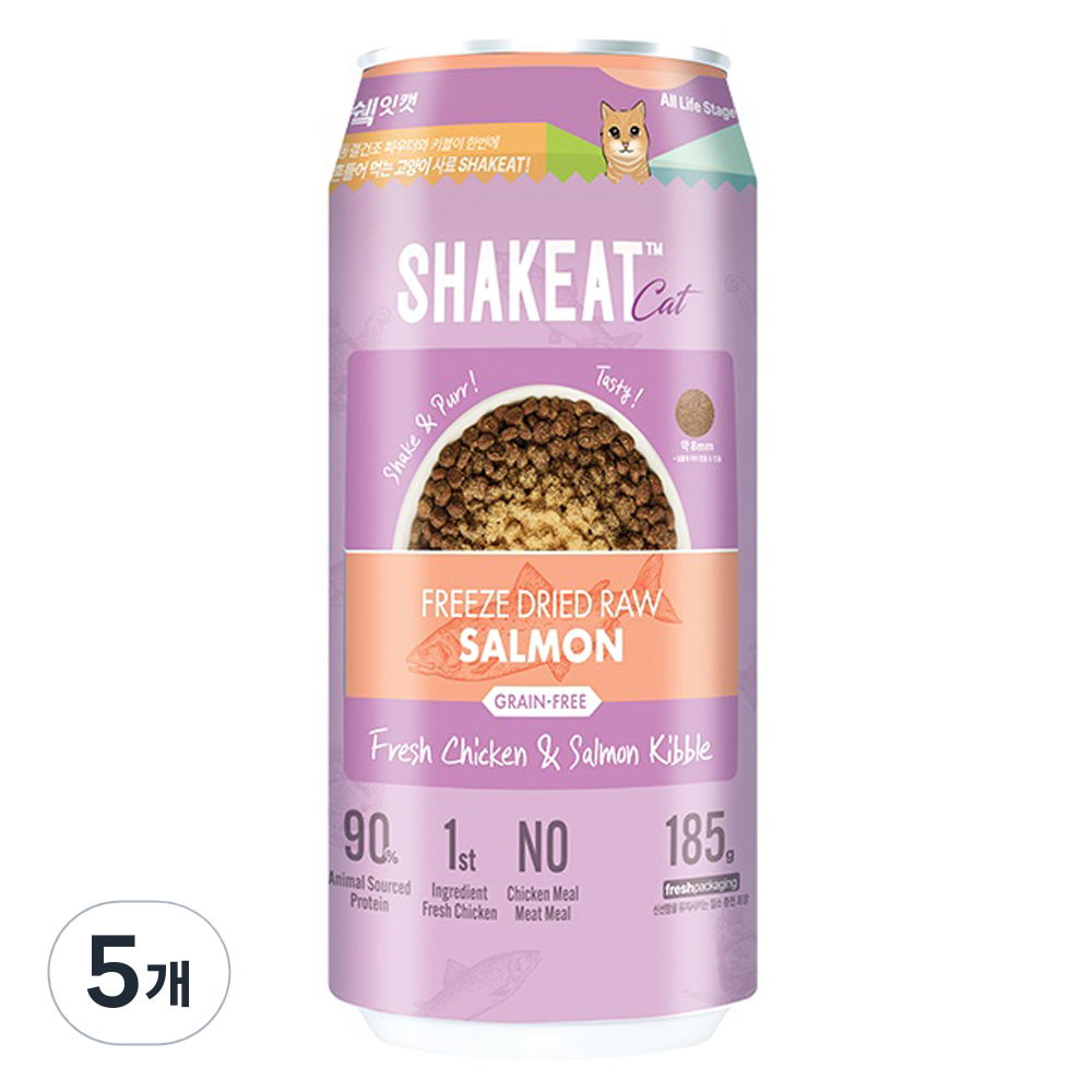 쉨잇 고양이 동결건조 연어와 프레시 치킨 살몬 키블 캔 사료 22,970원