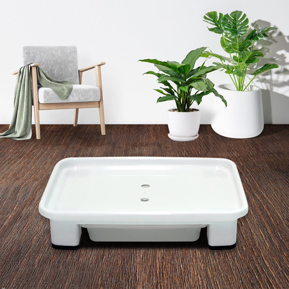 화분월드 고정식 직사각 화분받침대, 스노우화이트, 1개 8,810원