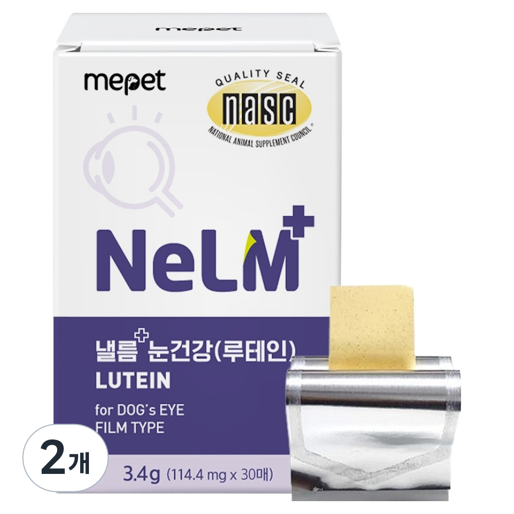 미펫 강아지 낼름 플러스 눈건강 루테인 영양제 30p, 30회분, 눈물개선/눈건강, 2개 38,000원