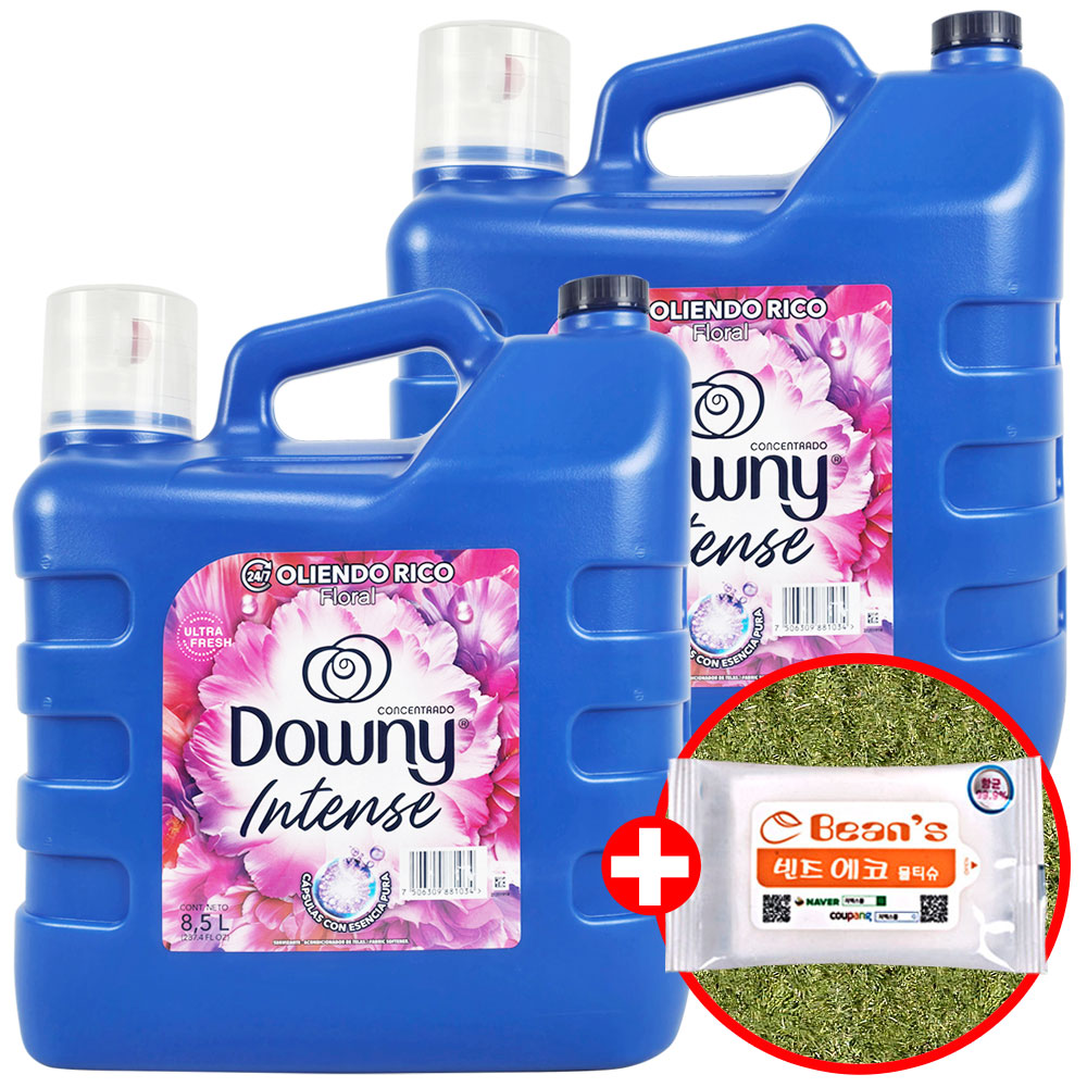 다우니 대용량 섬유유연제 아로마플로럴 8.5L x2개 +빈즈물티슈10매 52,390원