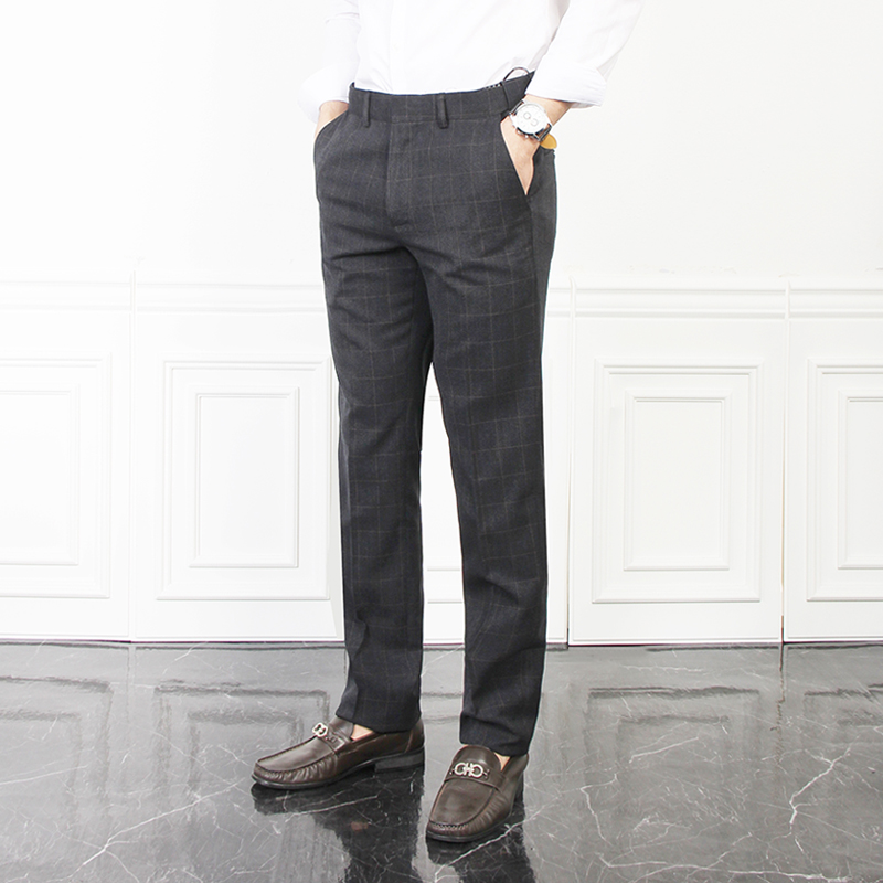 마인플로우 더마인드 남성용 히든 밴딩 체크 슬랙스 정장바지 26,400원