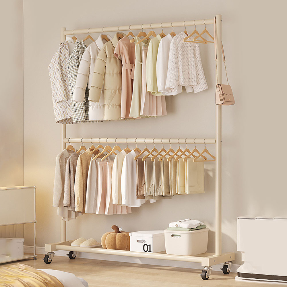 가구느낌 2단 철제 스탠드 이동식 미음행거 1200 15,900원