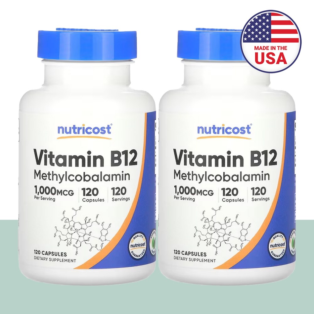 뉴트리코스트 비타민 B12 메틸코발라민 16주분, 120정, 2개 39,600원