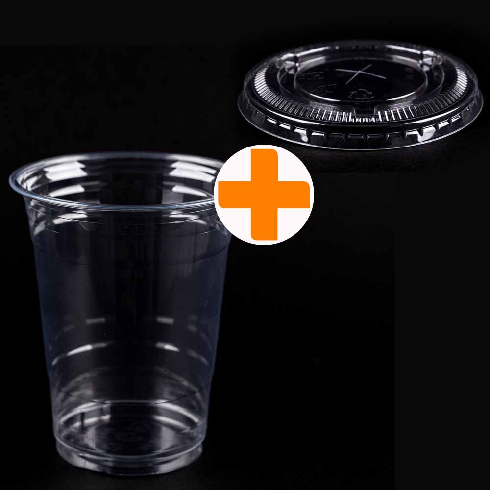 [세트] 국내생산 92파이 490ml(16온스) 투명 아이스컵+뚜껑 100개 세트/테이크아웃, 1세트 15,900원