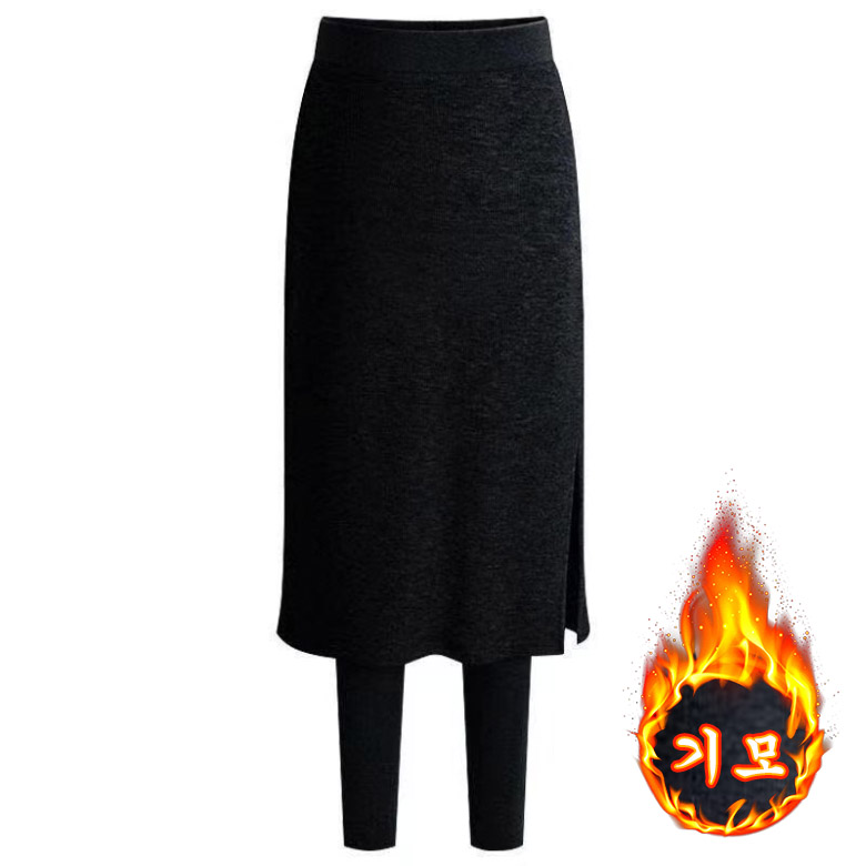 POMTOR 여성 겨울 가을 데일리 베이직 기모 롱스커트 봄 레깅스 바지 스판성좋은 밴딩 치마바지 18,300원