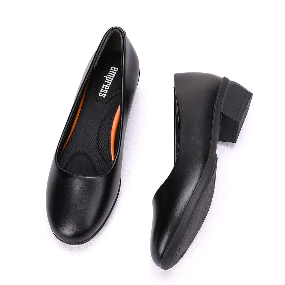 엠프리스 발편한 여성구두 승무원 면접 호탤리어 구두 기본 검정 둥근코 여자 유니화 4cm 49,000원